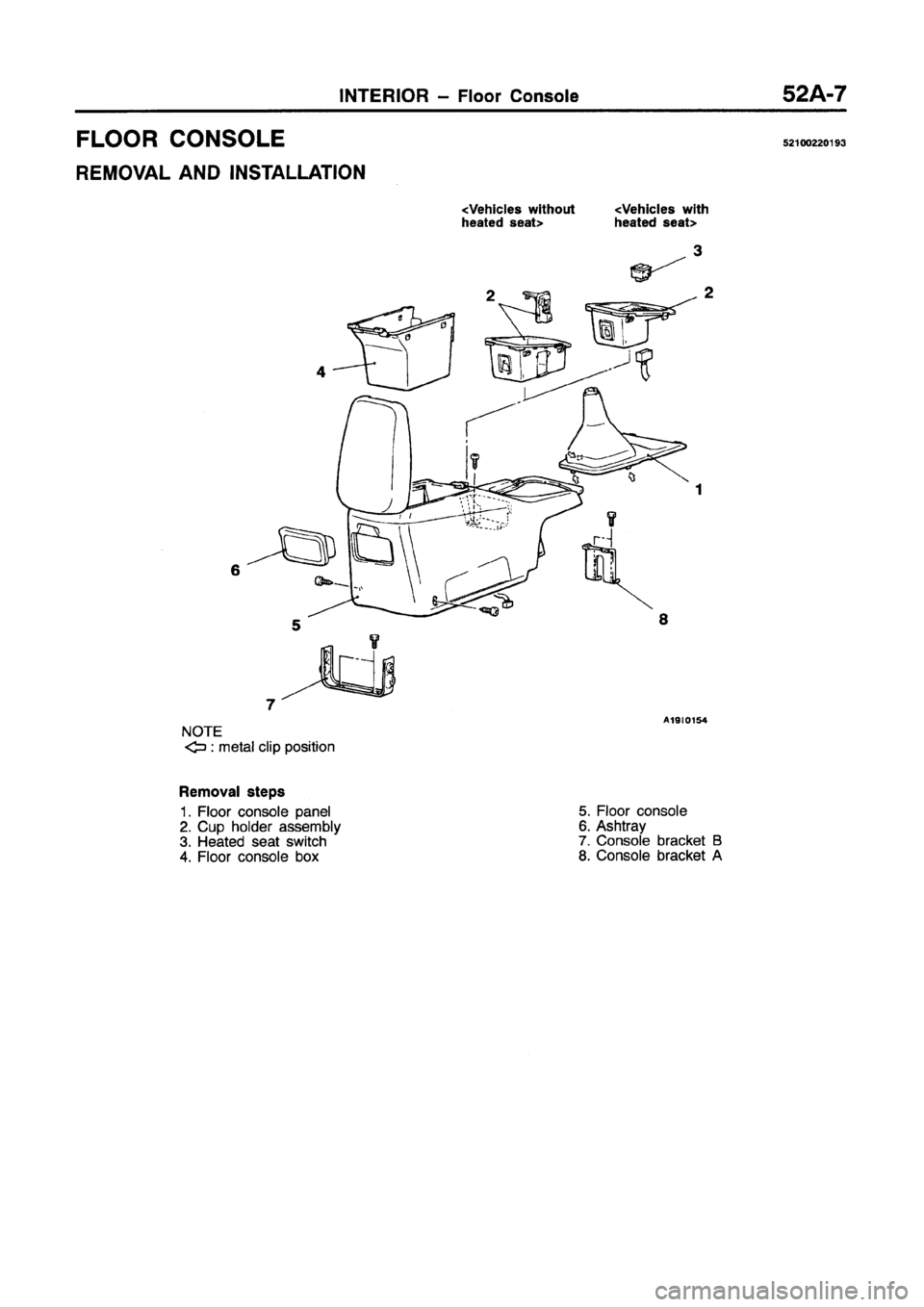 MITSUBISHI GALANT 1997 8.G Workshop Manual MITSUBISHI GALANT 1997 8.G Workshop Manual