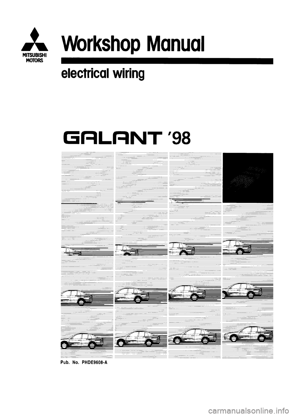 MITSUBISHI GALANT 1998 8.G Electrical Wiring Diagram Workshop Manual 