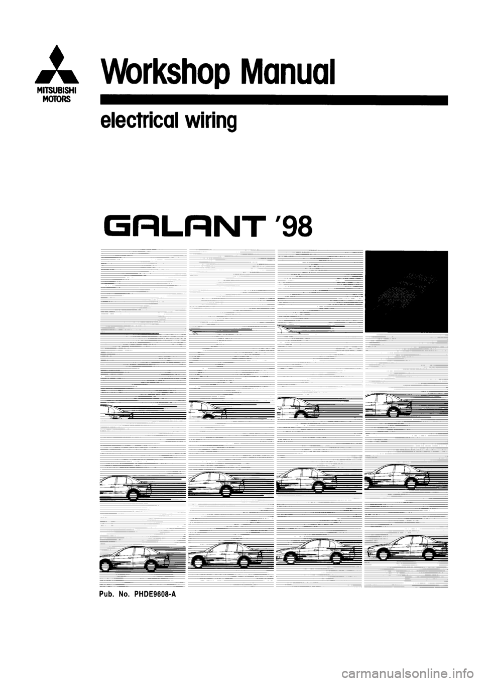 MITSUBISHI GALANT 1998 8.G Electrical Wiring Diagram Workshop Manual 