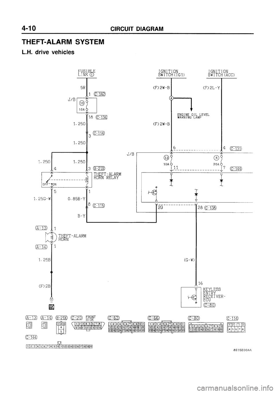 MITSUBISHI GALANT 1998 8.G Electrical Wiring Diagram Owners Manual MITSUBISHI GALANT 1998 8.G Electrical Wiring Diagram Owners Manual