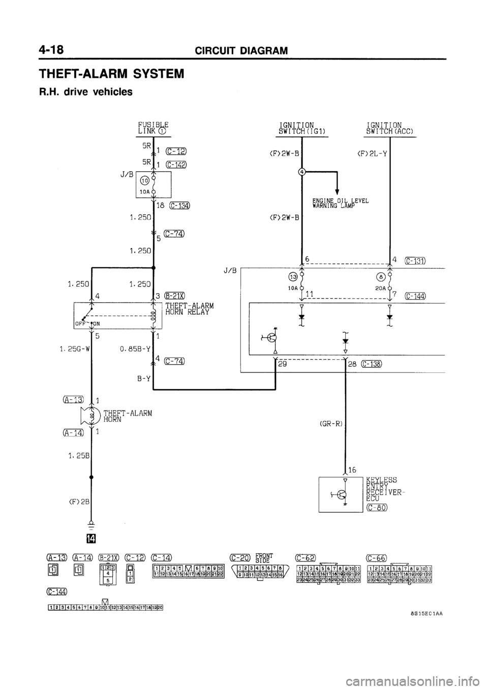MITSUBISHI GALANT 1998 8.G Electrical Wiring Diagram Owners Guide 