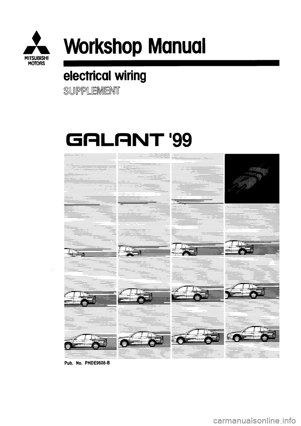 MITSUBISHI GALANT 1999 8.G Electrical Wiring Diagram Workshop Manual 