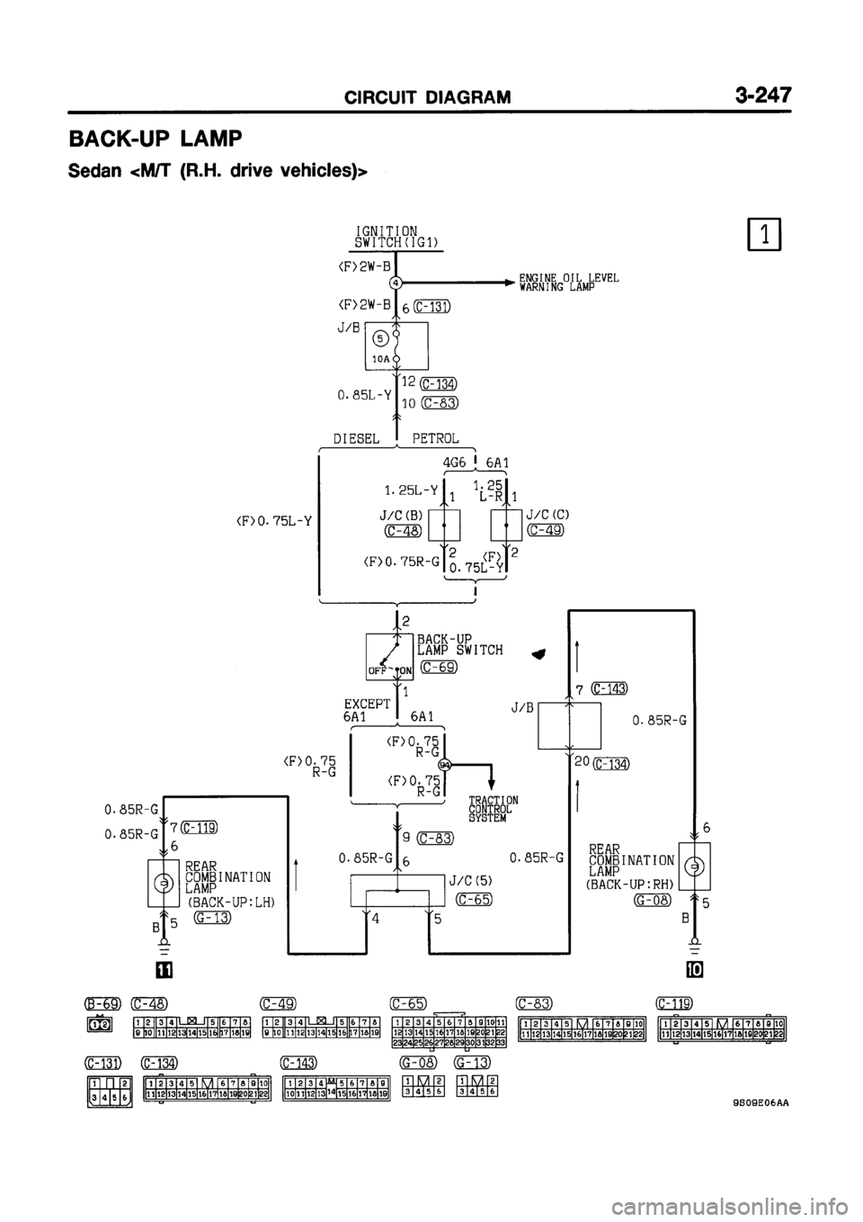 MITSUBISHI GALANT 1999 8.G Electrical Wiring Diagram Workshop Manual 