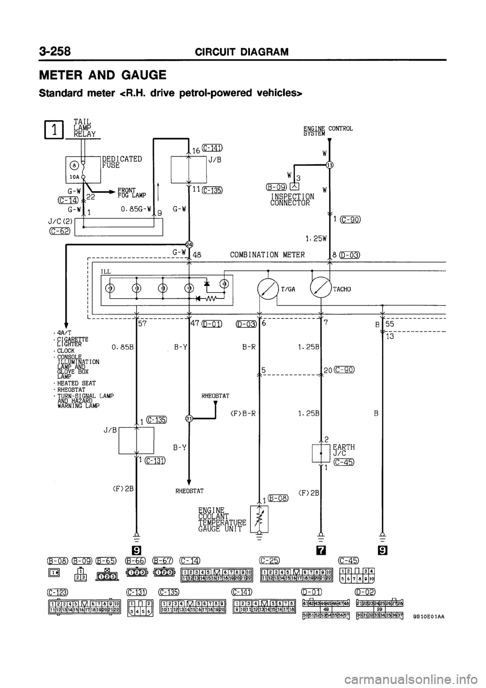 MITSUBISHI GALANT 1999 8.G Electrical Wiring Diagram Workshop Manual 