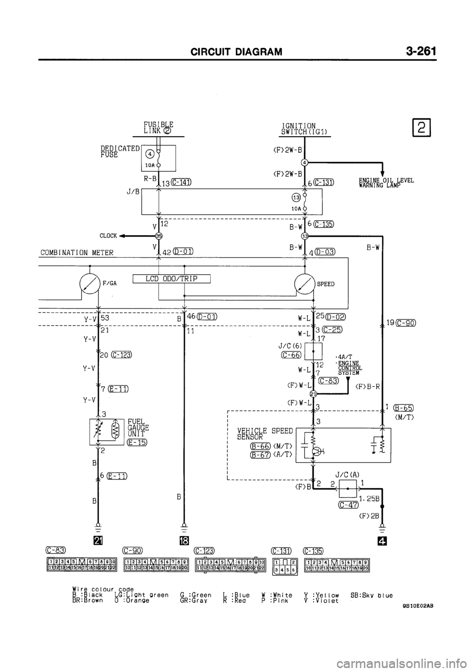 MITSUBISHI GALANT 1999 8.G Electrical Wiring Diagram Workshop Manual 