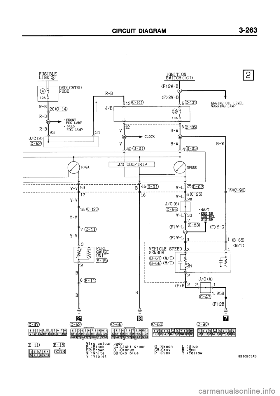 MITSUBISHI GALANT 1999 8.G Electrical Wiring Diagram Workshop Manual 
