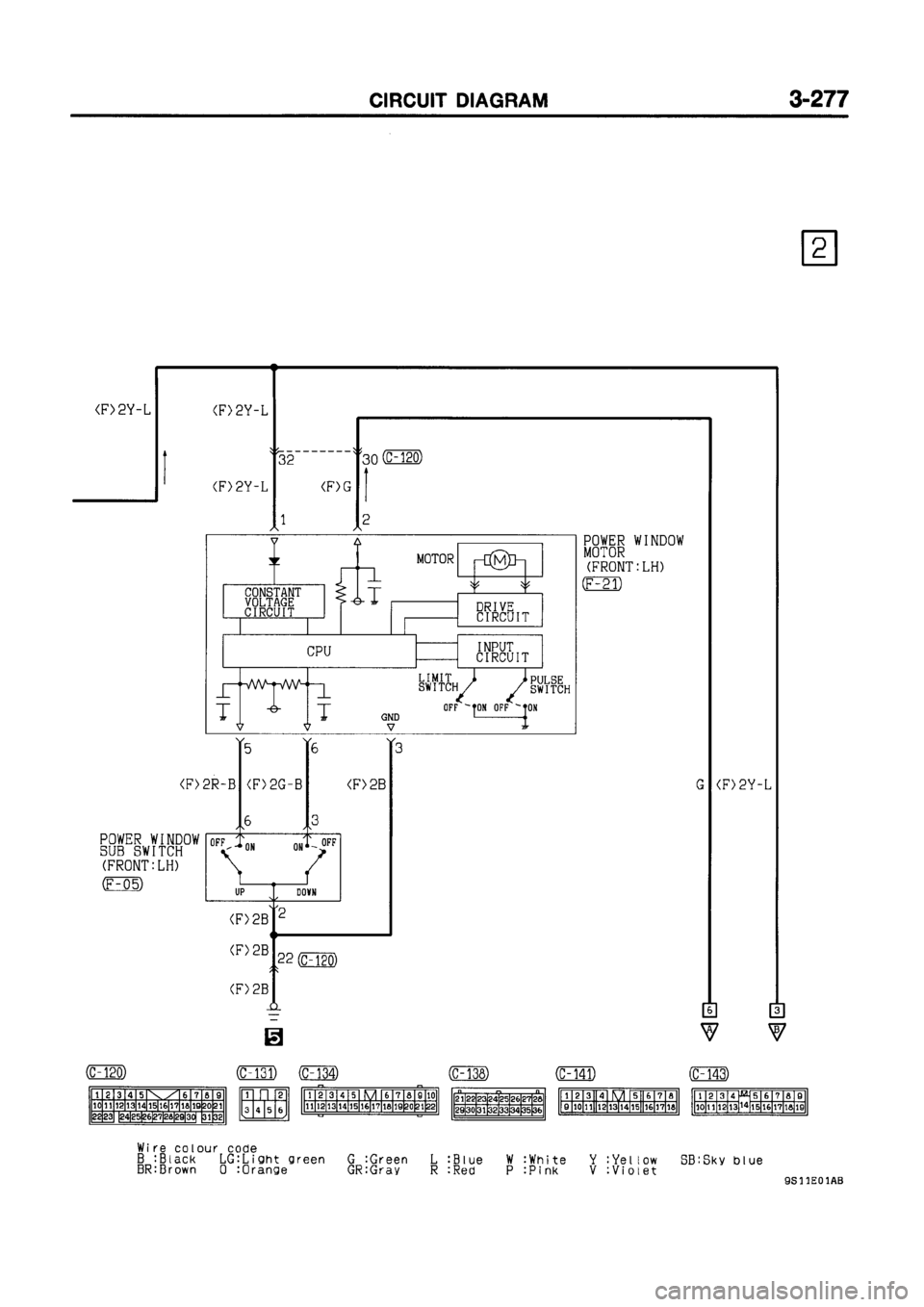 MITSUBISHI GALANT 1999 8.G Electrical Wiring Diagram Workshop Manual 