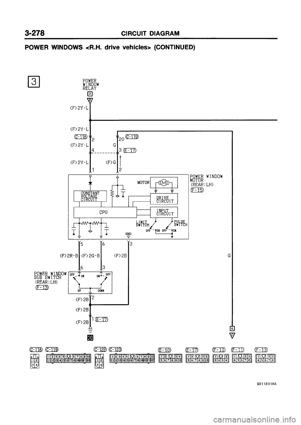 MITSUBISHI GALANT 1999 8.G Electrical Wiring Diagram Workshop Manual 