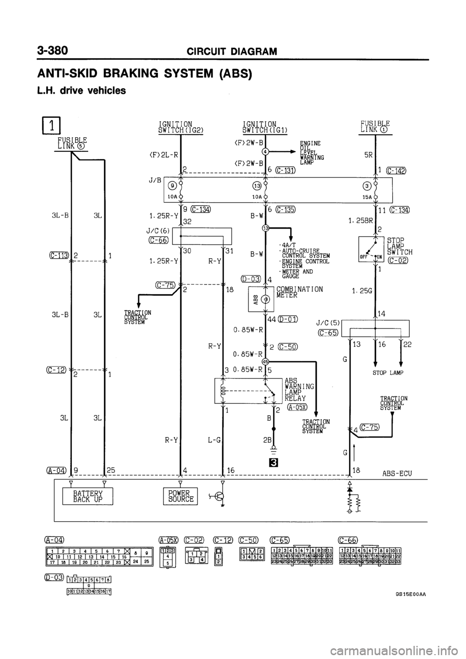 MITSUBISHI GALANT 1999 8.G Electrical Wiring Diagram Workshop Manual MITSUBISHI GALANT 1999 8.G Electrical Wiring Diagram Workshop Manual