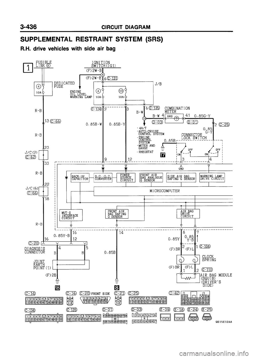 MITSUBISHI GALANT 1999 8.G Electrical Wiring Diagram Workshop Manual 