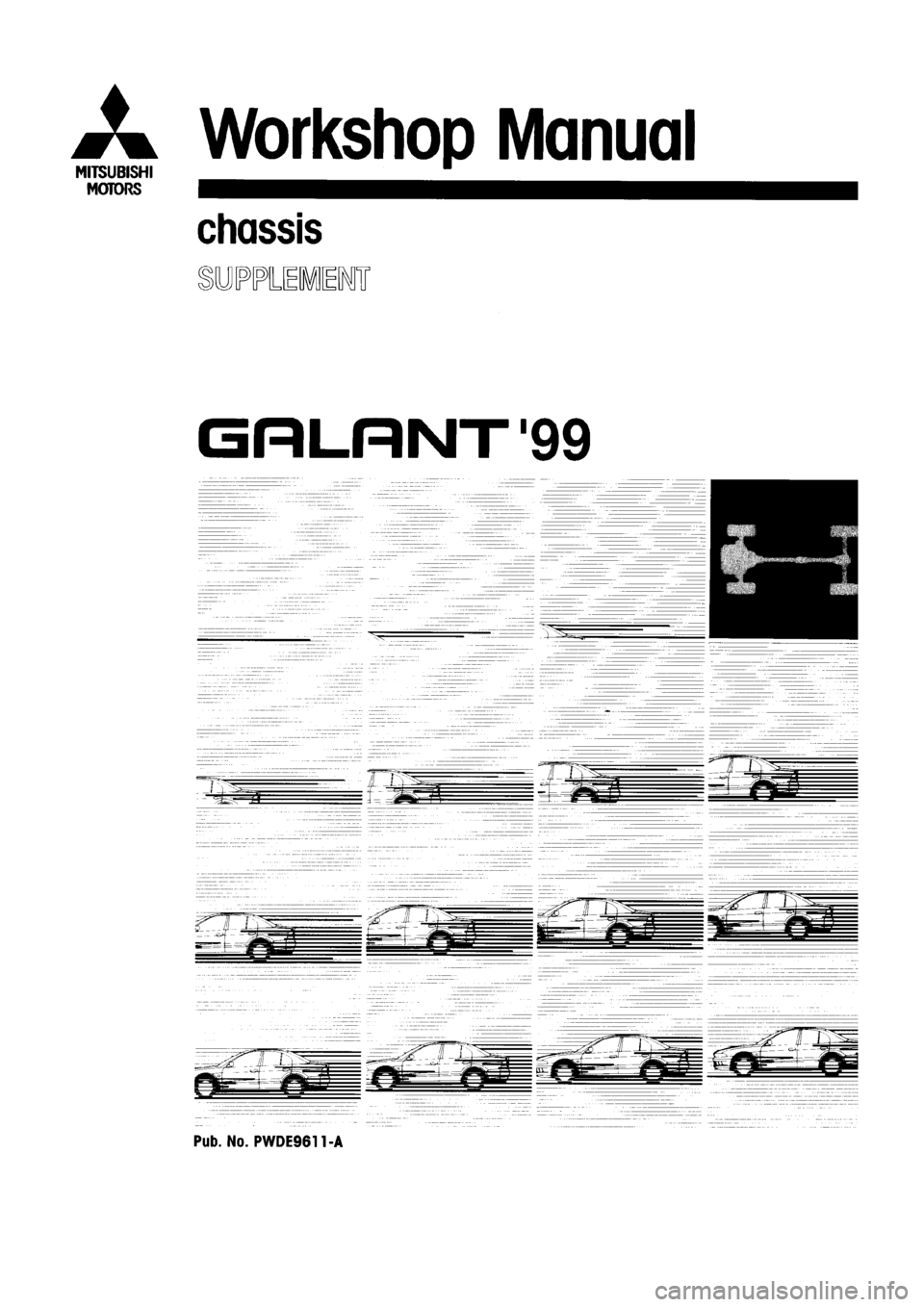 MITSUBISHI GALANT 1999 8.G Workshop Manual 