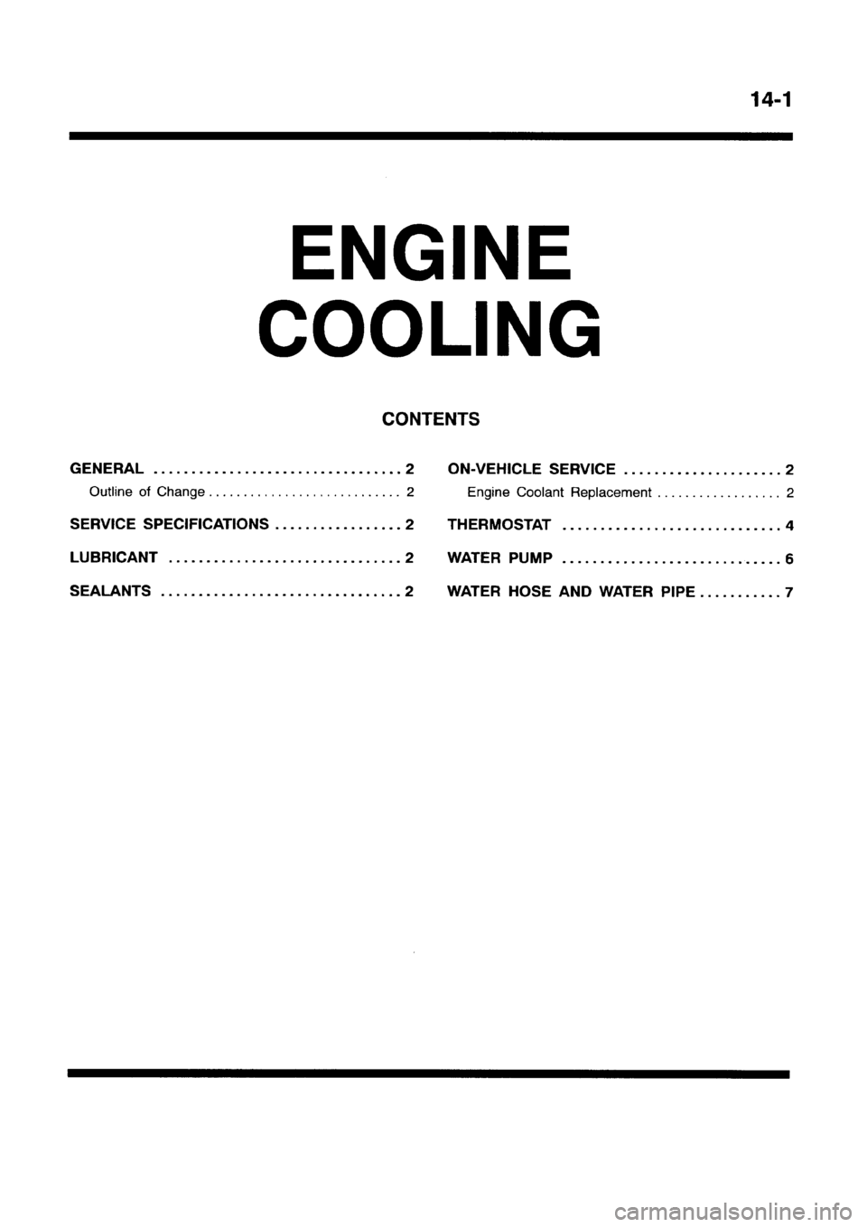 MITSUBISHI GALANT 1999 8.G Workshop Manual MITSUBISHI GALANT 1999 8.G Workshop Manual