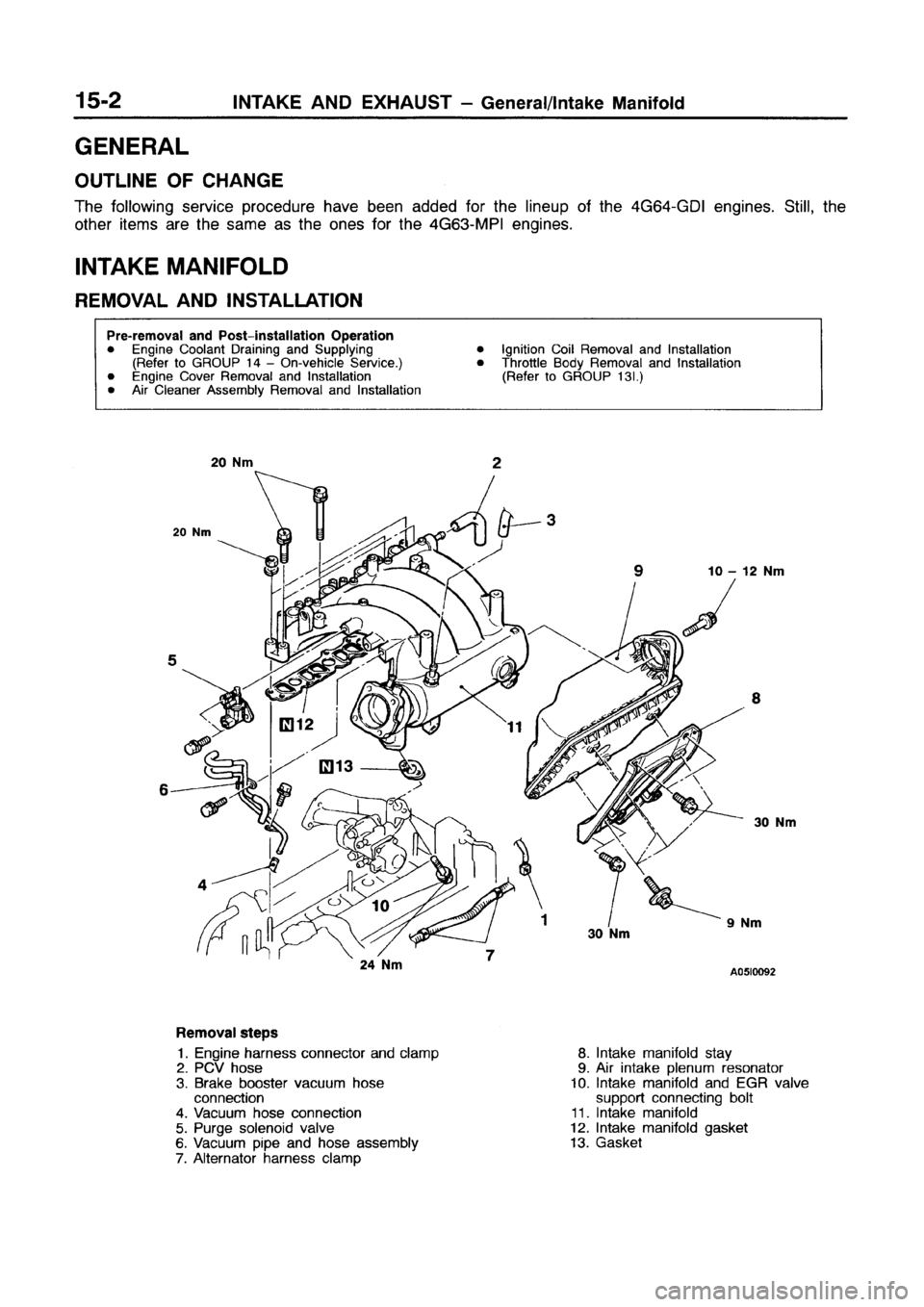 MITSUBISHI GALANT 1999 8.G Workshop Manual MITSUBISHI GALANT 1999 8.G Workshop Manual
