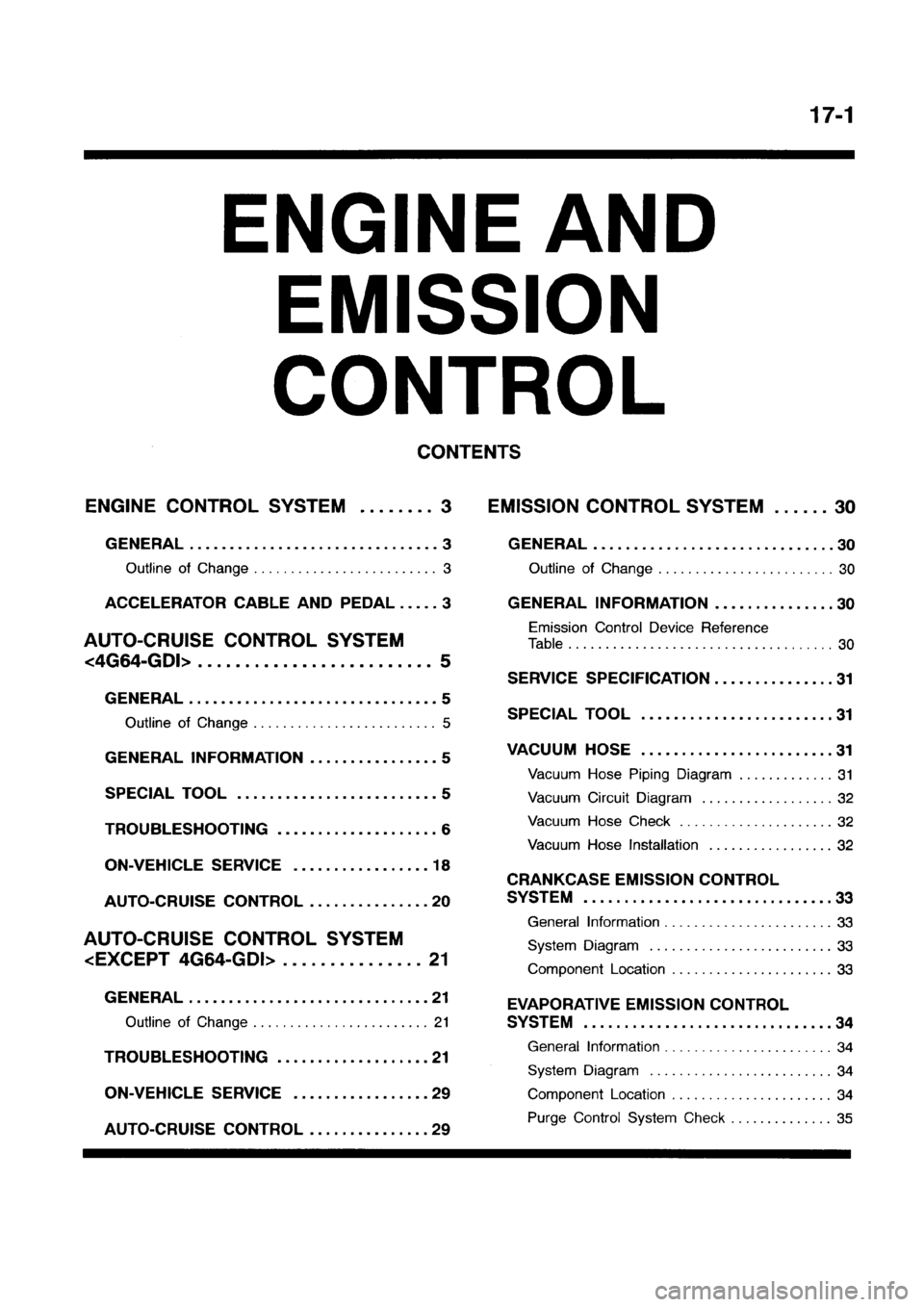 MITSUBISHI GALANT 1999 8.G Workshop Manual MITSUBISHI GALANT 1999 8.G Workshop Manual