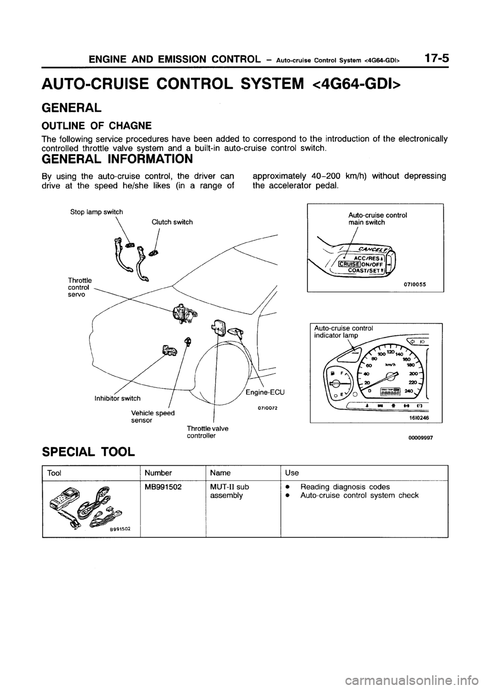 MITSUBISHI GALANT 1999 8.G Workshop Manual MITSUBISHI GALANT 1999 8.G Workshop Manual