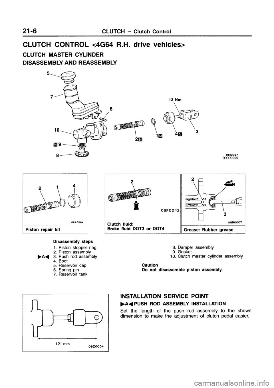 MITSUBISHI GALANT 1999 8.G Workshop Manual MITSUBISHI GALANT 1999 8.G Workshop Manual