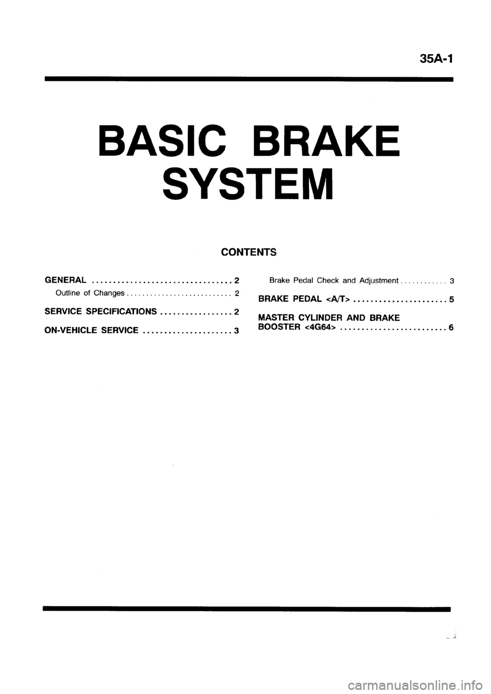 MITSUBISHI GALANT 1999 8.G Workshop Manual MITSUBISHI GALANT 1999 8.G Workshop Manual