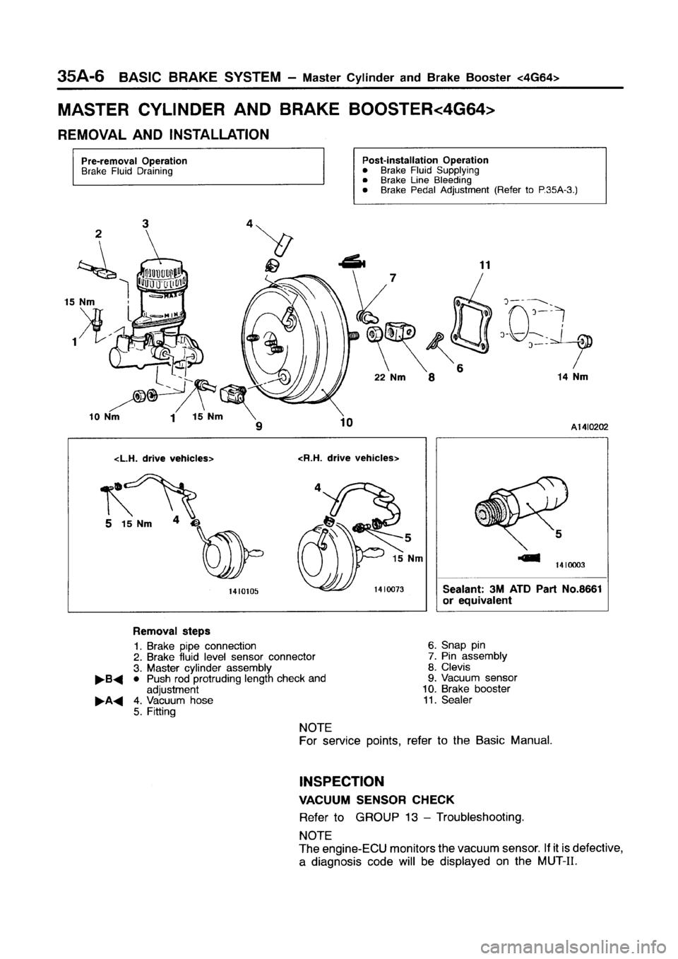 MITSUBISHI GALANT 1999 8.G Workshop Manual MITSUBISHI GALANT 1999 8.G Workshop Manual