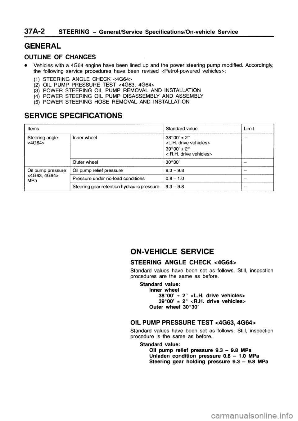 MITSUBISHI GALANT 1999 8.G Workshop Manual MITSUBISHI GALANT 1999 8.G Workshop Manual
