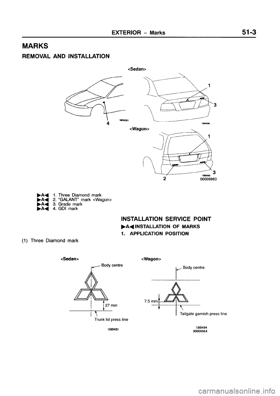 MITSUBISHI GALANT 1999 8.G Workshop Manual MITSUBISHI GALANT 1999 8.G Workshop Manual