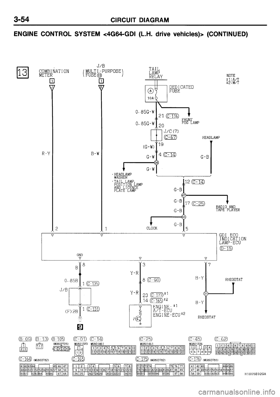 MITSUBISHI GALANT 2001 8.G Electrical Wiring Diagram Workshop Manual 