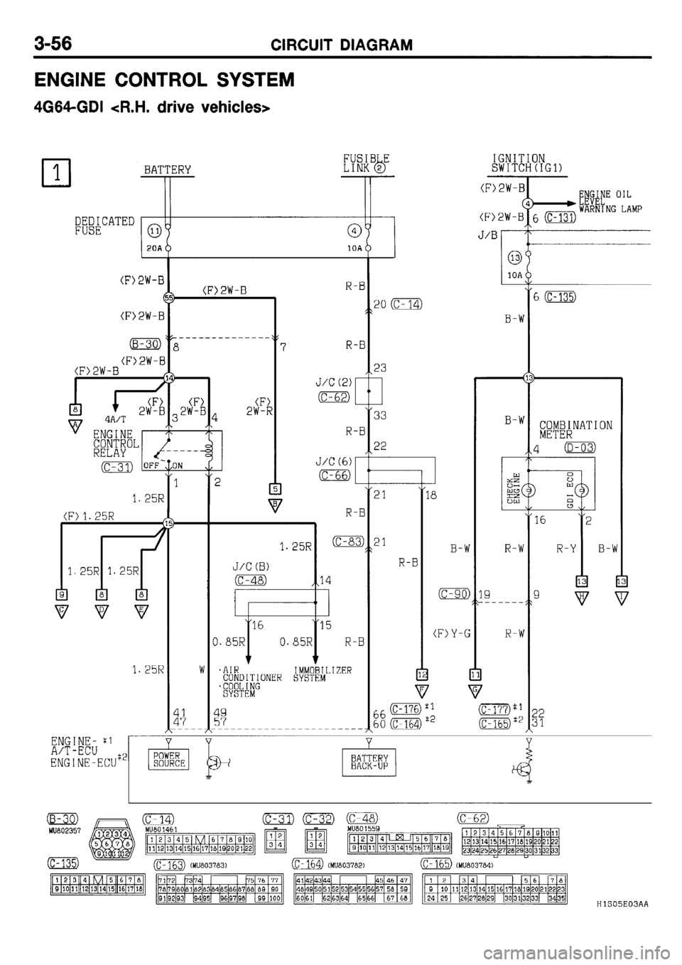 MITSUBISHI GALANT 2001 8.G Electrical Wiring Diagram Workshop Manual 