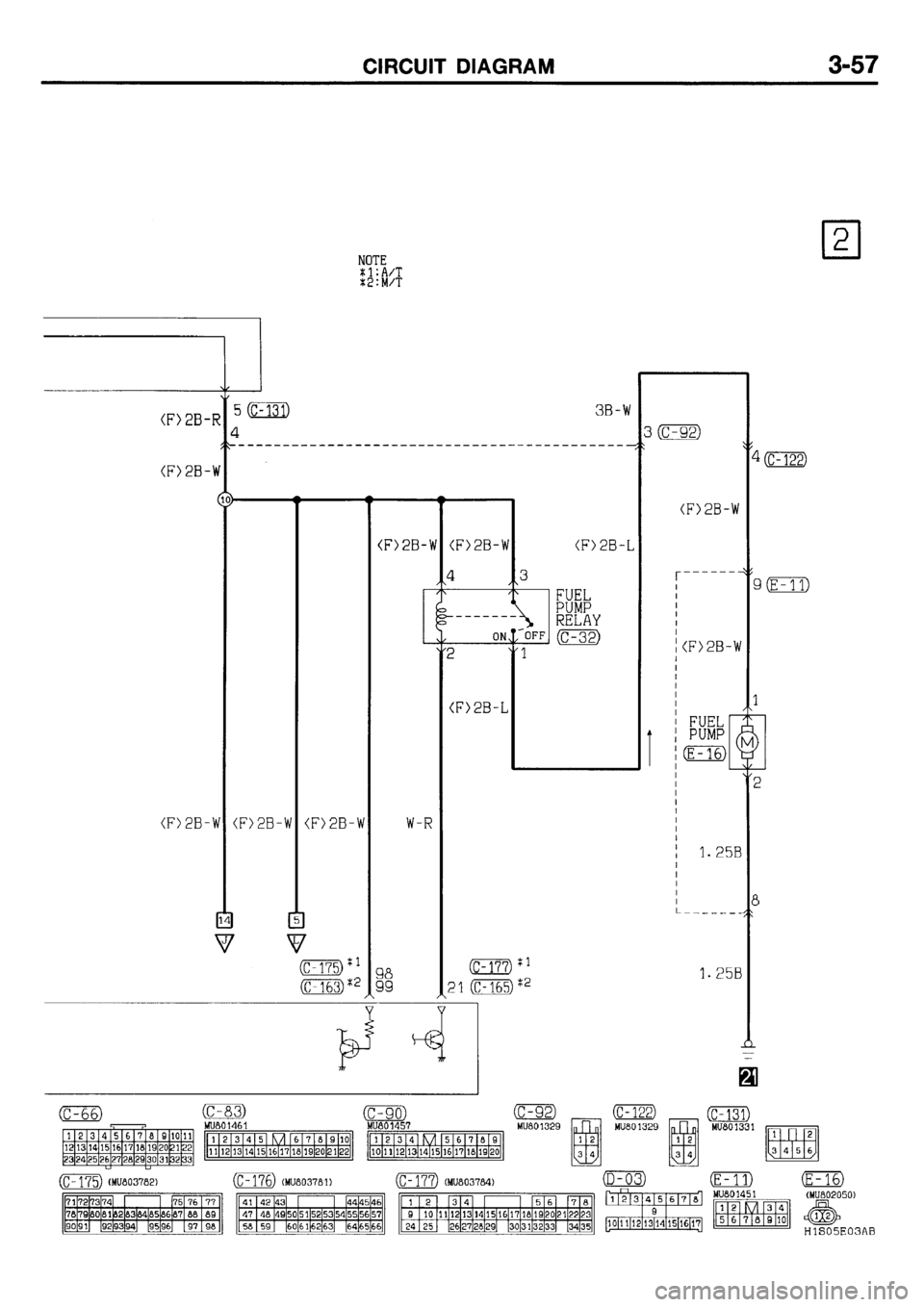 MITSUBISHI GALANT 2001 8.G Electrical Wiring Diagram Workshop Manual 