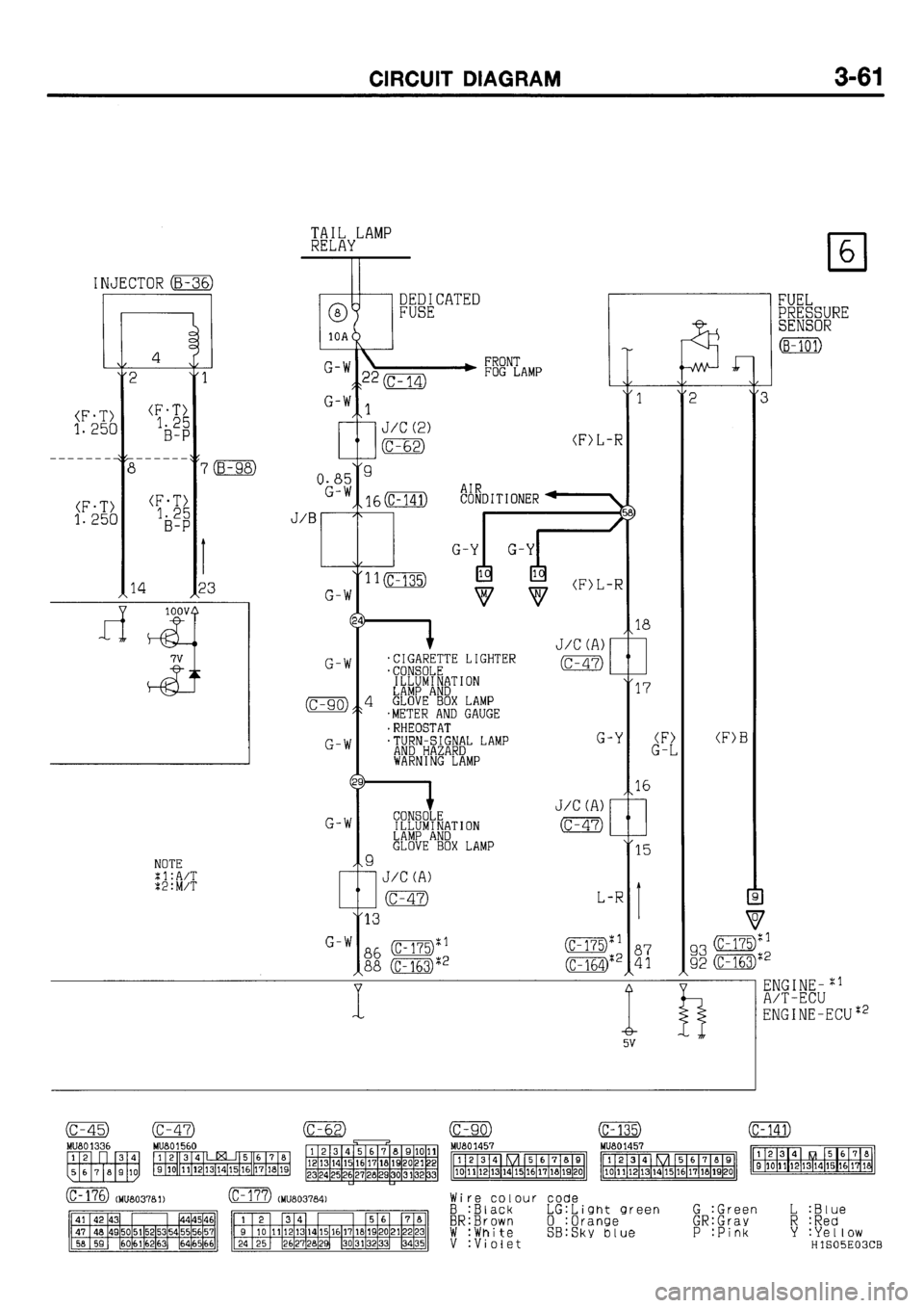 MITSUBISHI GALANT 2001 8.G Electrical Wiring Diagram Workshop Manual 