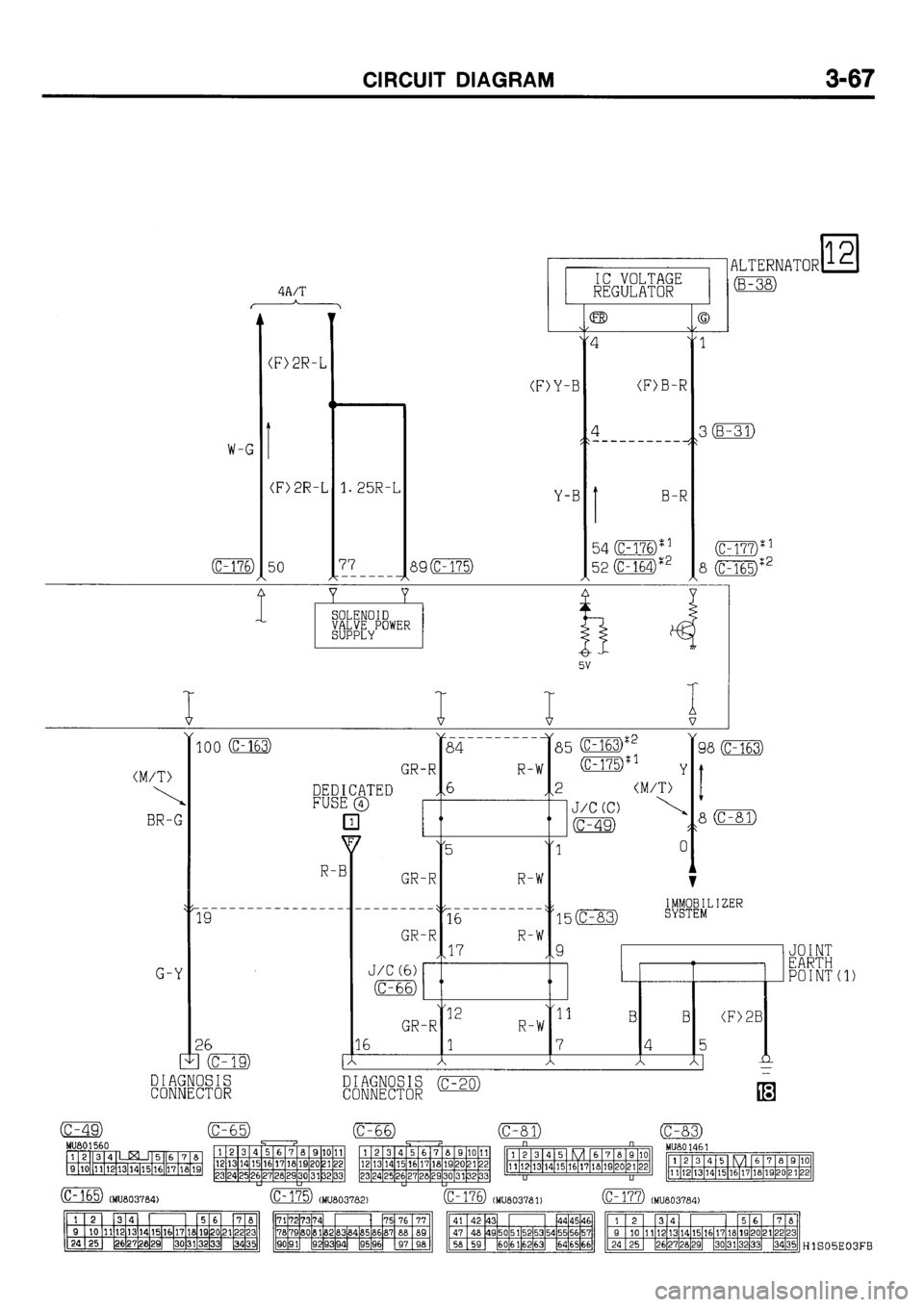 MITSUBISHI GALANT 2001 8.G Electrical Wiring Diagram Workshop Manual 