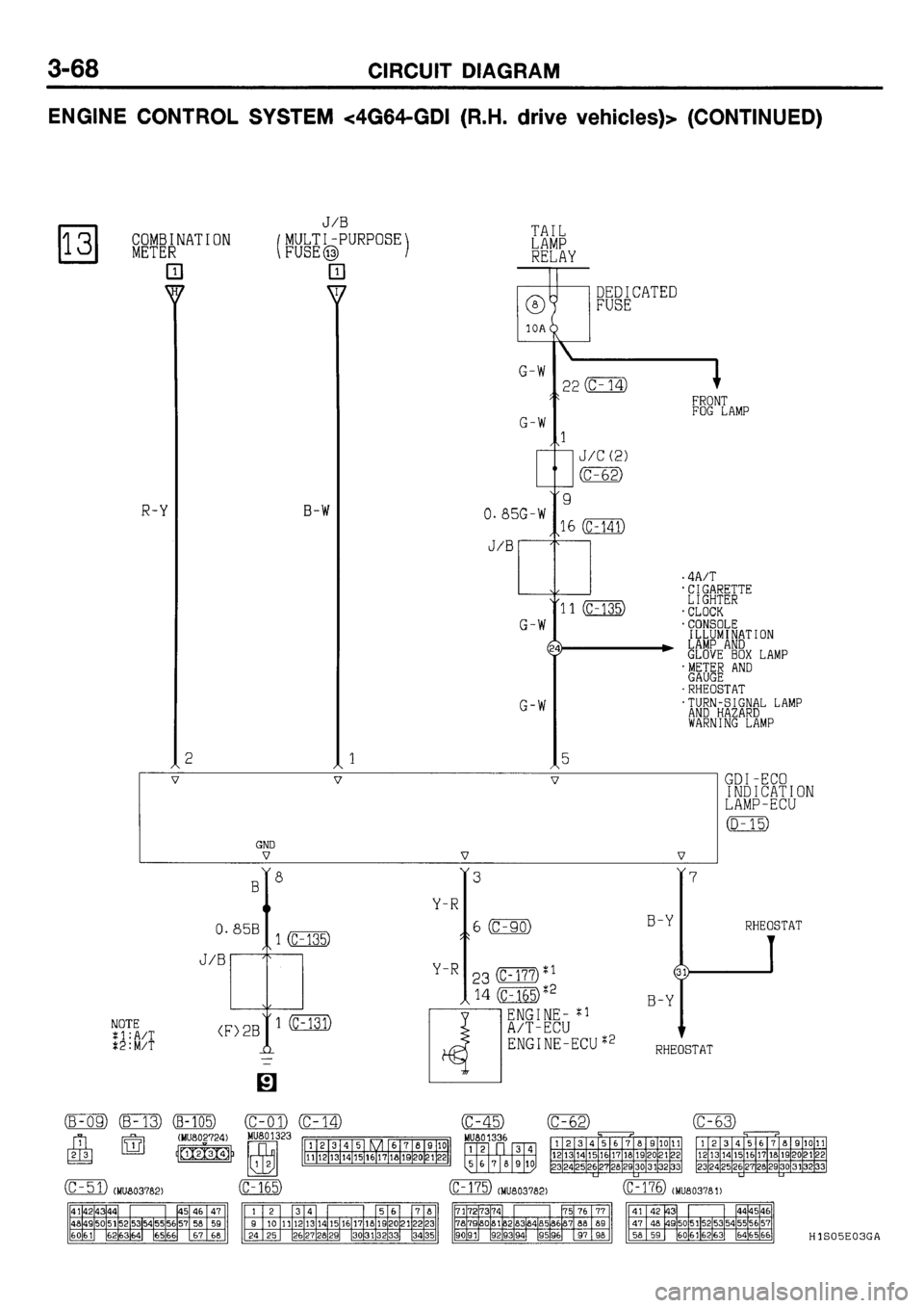 MITSUBISHI GALANT 2001 8.G Electrical Wiring Diagram Workshop Manual 
