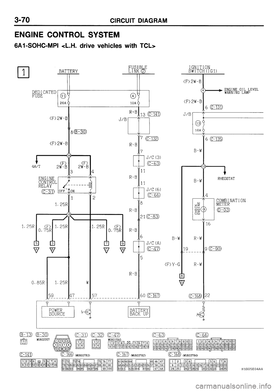 MITSUBISHI GALANT 2001 8.G Electrical Wiring Diagram Workshop Manual 