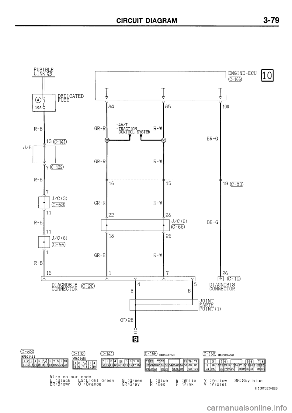 MITSUBISHI GALANT 2001 8.G Electrical Wiring Diagram Workshop Manual 