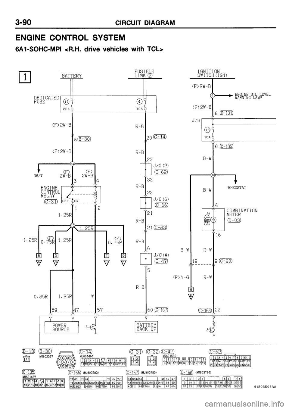 MITSUBISHI GALANT 2001 8.G Electrical Wiring Diagram Workshop Manual 