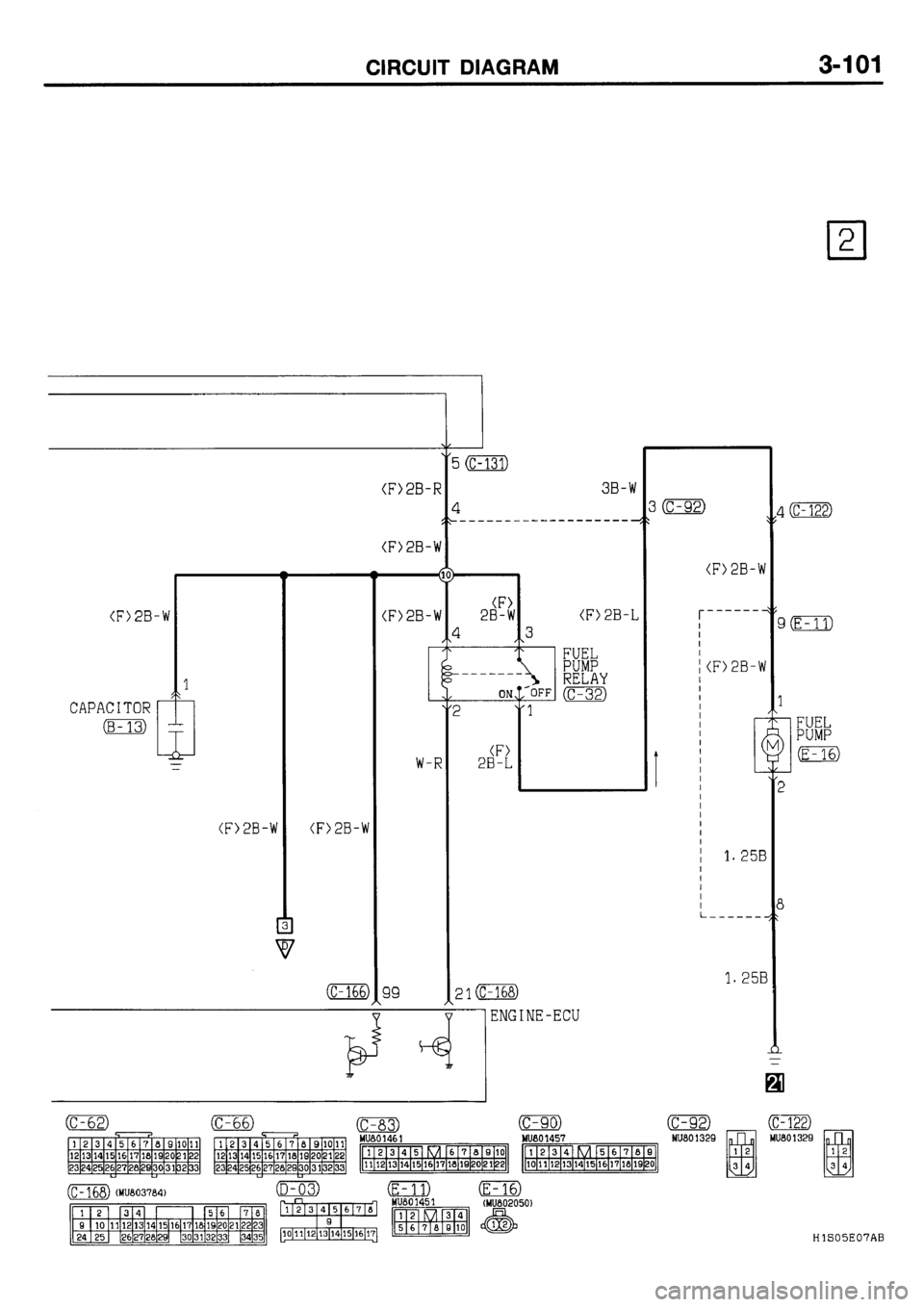 MITSUBISHI GALANT 2001 8.G Electrical Wiring Diagram Workshop Manual 