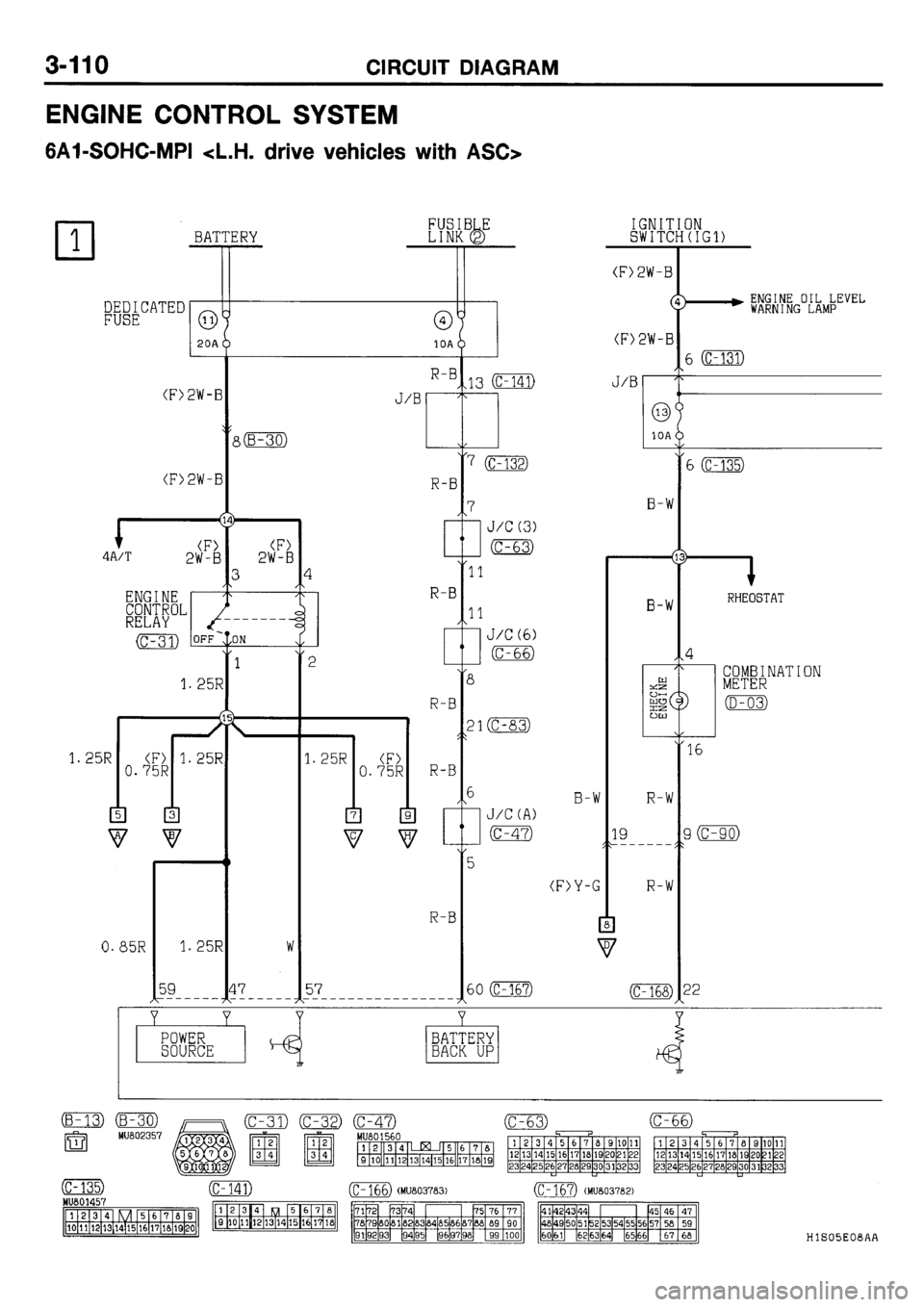 MITSUBISHI GALANT 2001 8.G Electrical Wiring Diagram Workshop Manual 