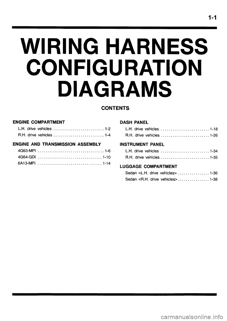 MITSUBISHI GALANT 2001 8.G Electrical Wiring Diagram User Guide 