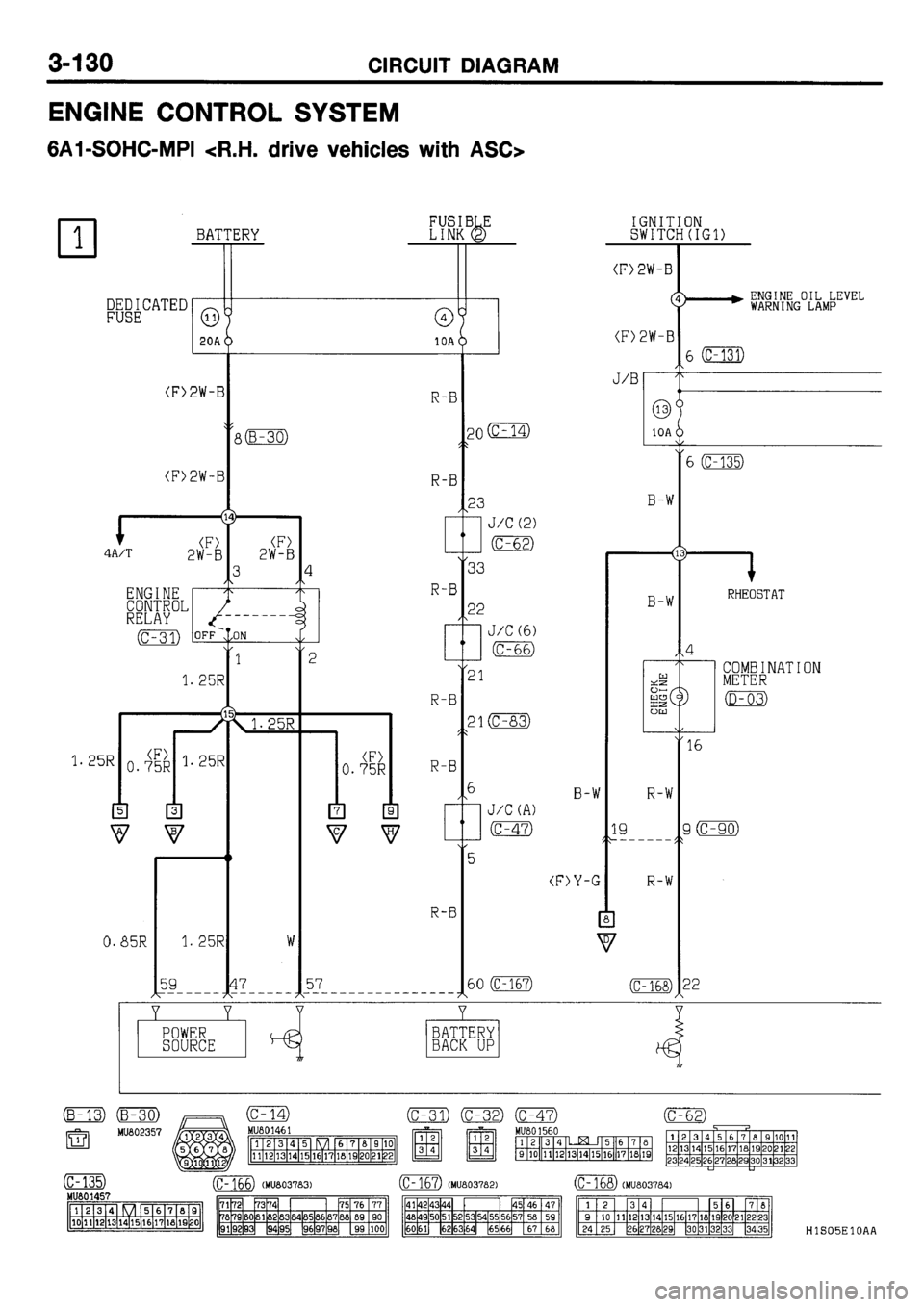 MITSUBISHI GALANT 2001 8.G Electrical Wiring Diagram Workshop Manual 
