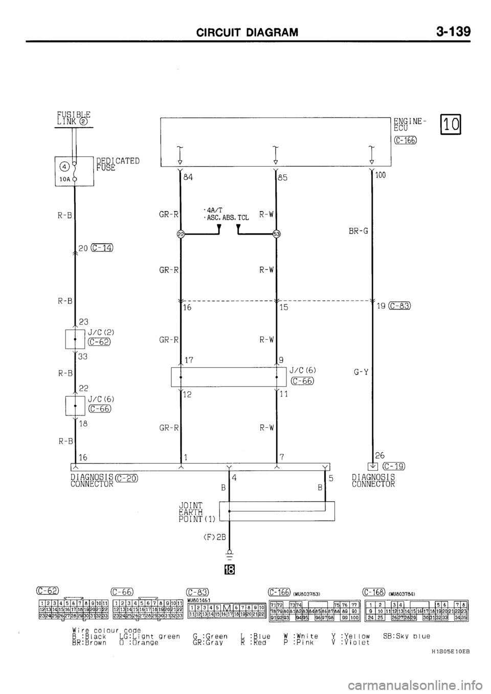MITSUBISHI GALANT 2001 8.G Electrical Wiring Diagram Workshop Manual 
