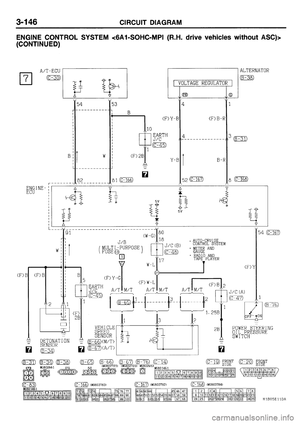 MITSUBISHI GALANT 2001 8.G Electrical Wiring Diagram Workshop Manual 
