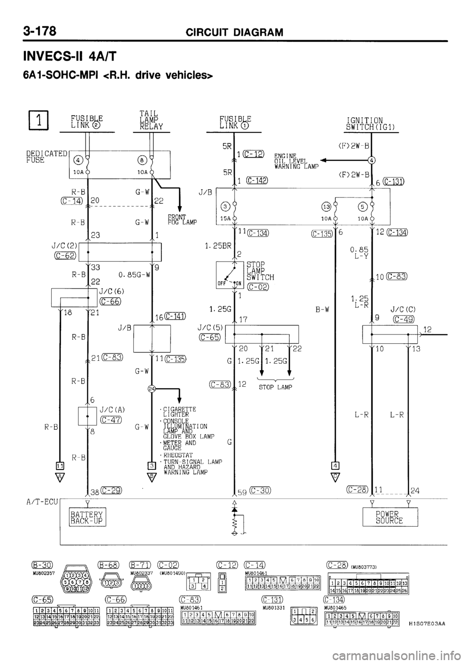 MITSUBISHI GALANT 2001 8.G Electrical Wiring Diagram Workshop Manual 