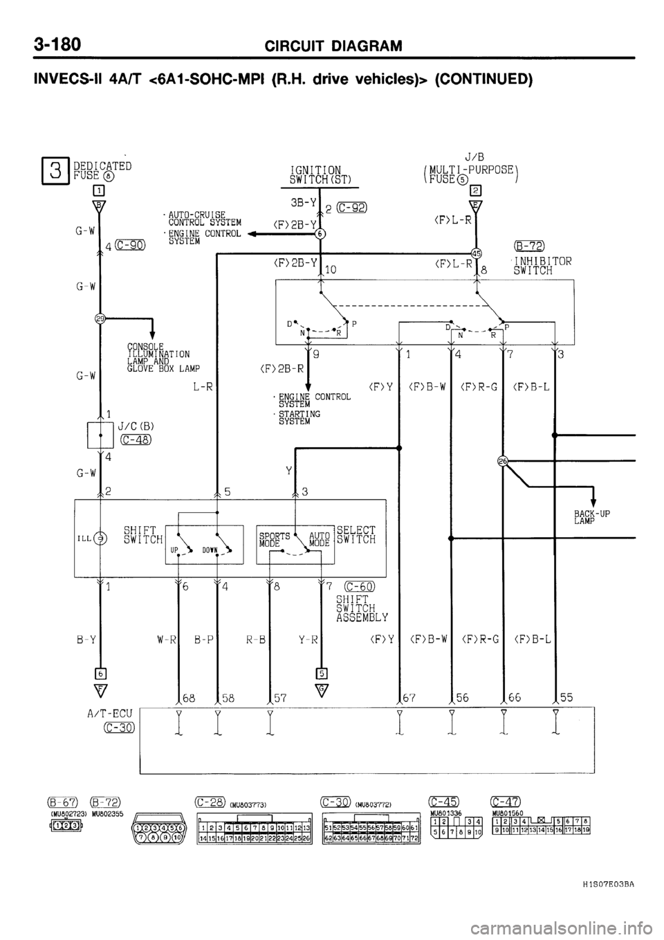 MITSUBISHI GALANT 2001 8.G Electrical Wiring Diagram Workshop Manual 