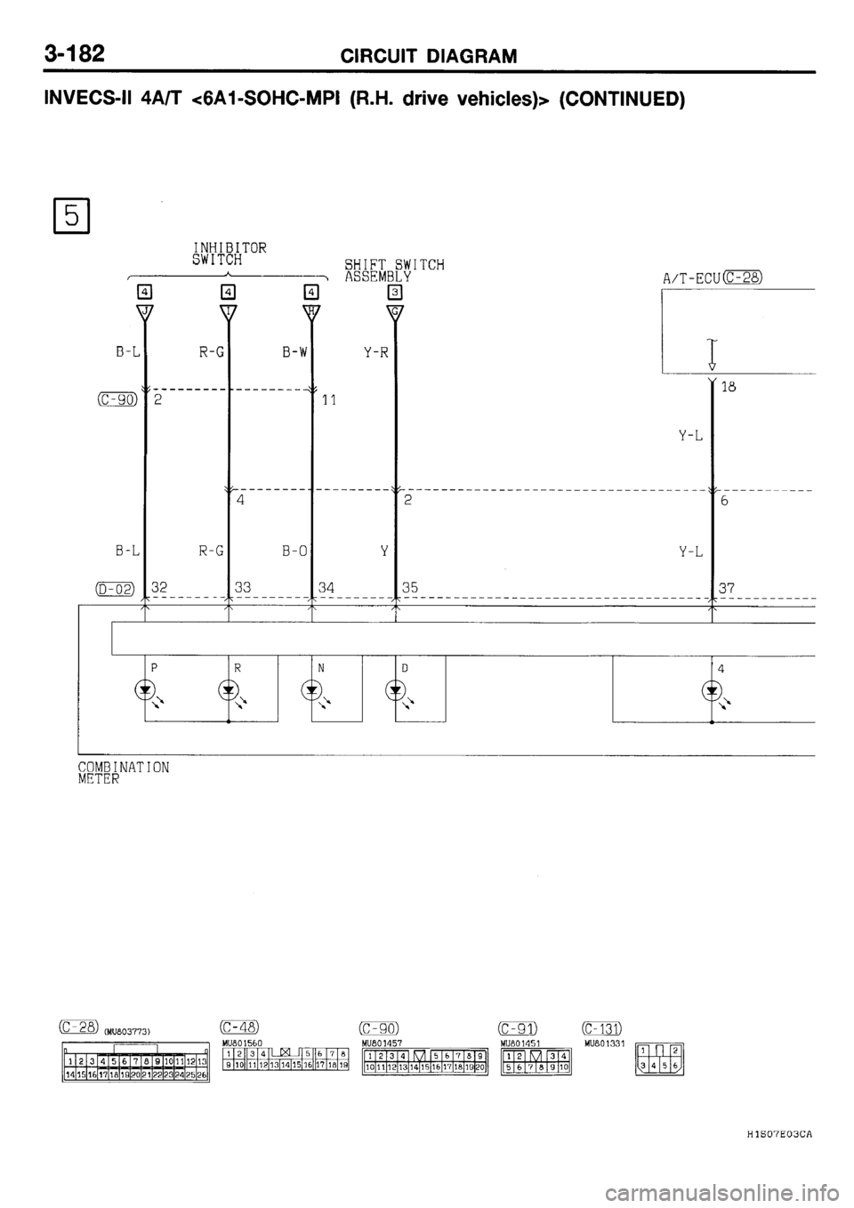 MITSUBISHI GALANT 2001 8.G Electrical Wiring Diagram Workshop Manual 