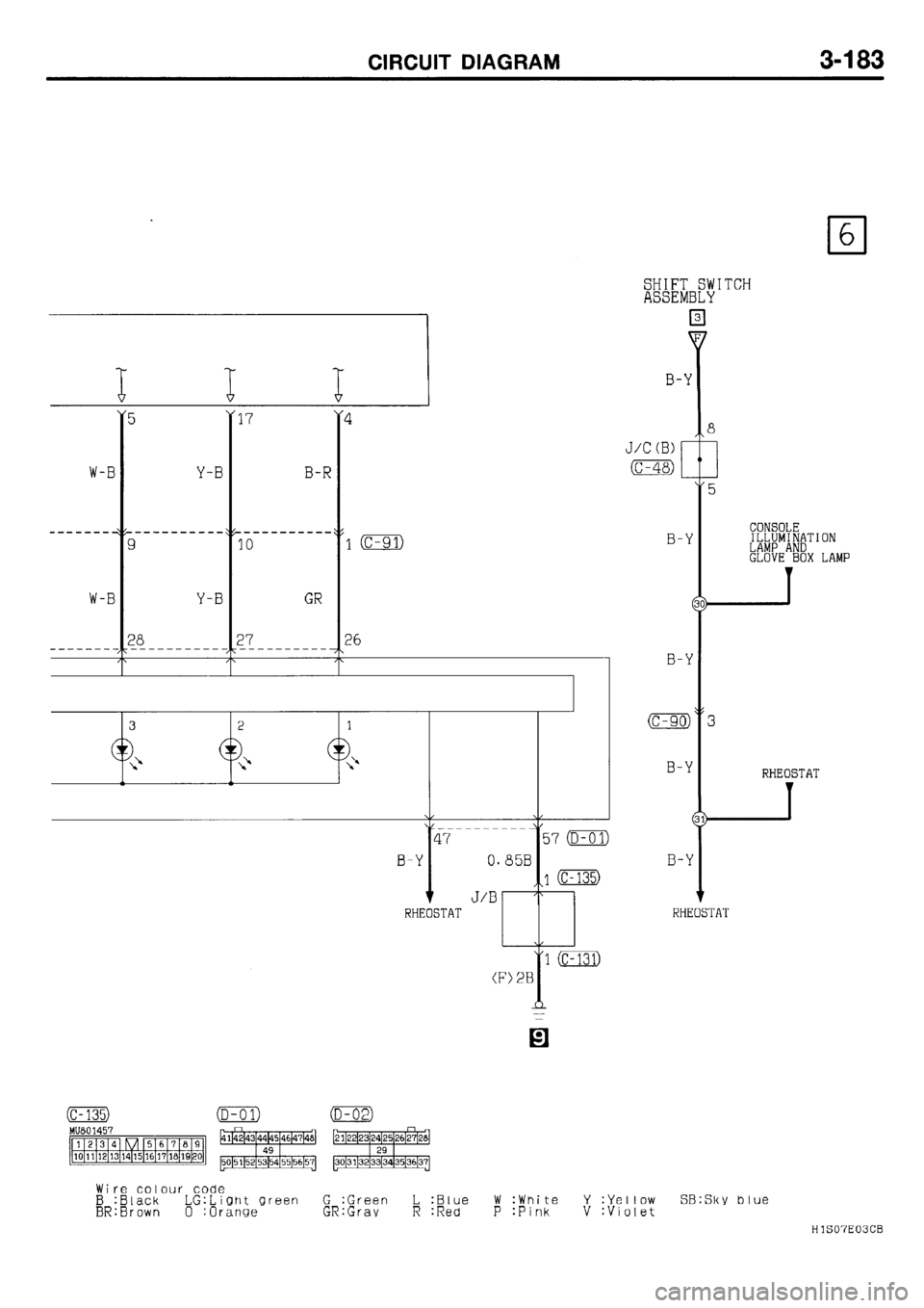 MITSUBISHI GALANT 2001 8.G Electrical Wiring Diagram Workshop Manual 