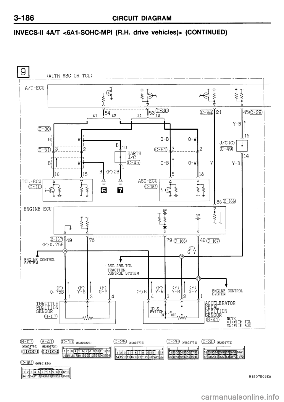 MITSUBISHI GALANT 2001 8.G Electrical Wiring Diagram Workshop Manual 