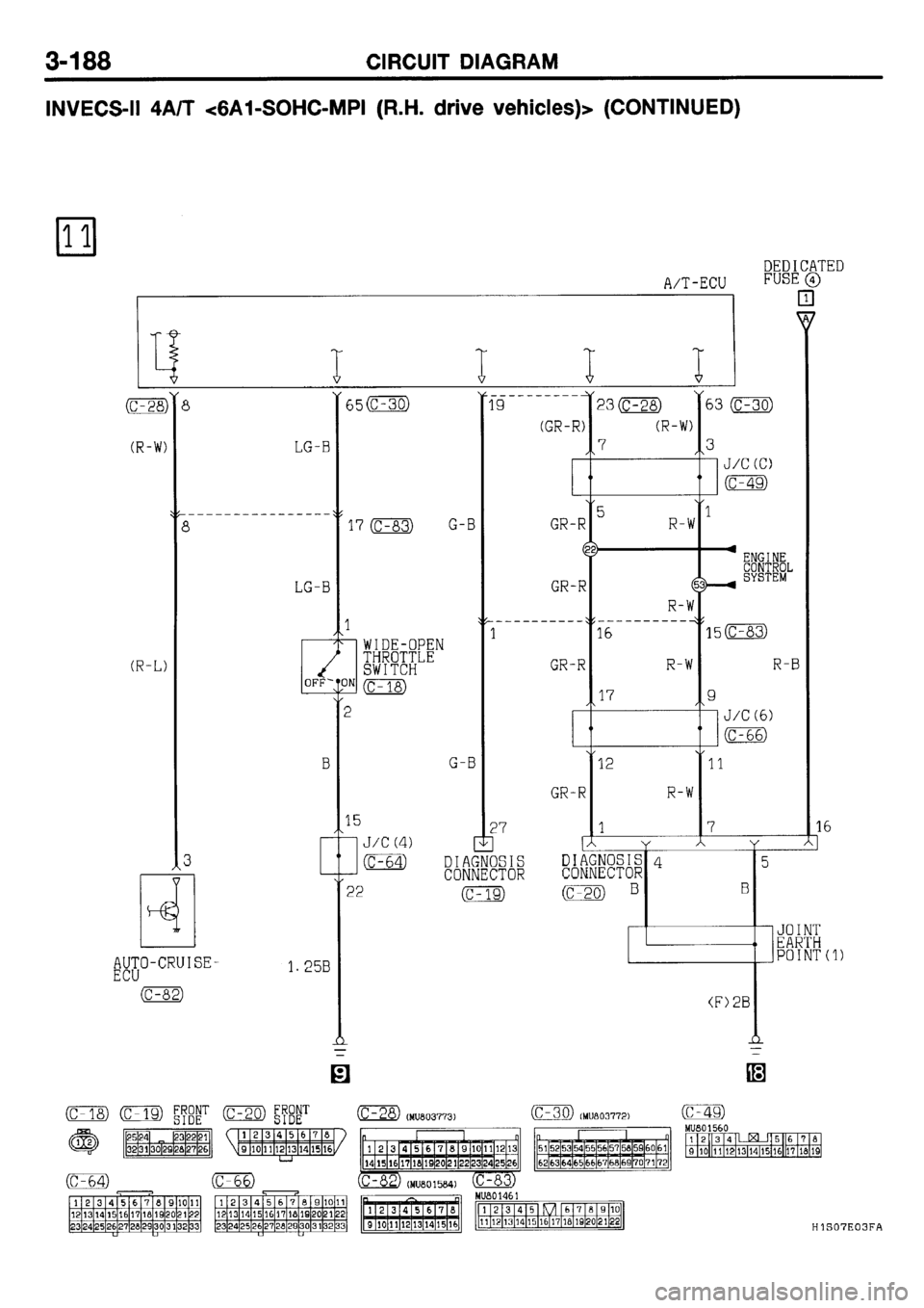 MITSUBISHI GALANT 2001 8.G Electrical Wiring Diagram Workshop Manual 
