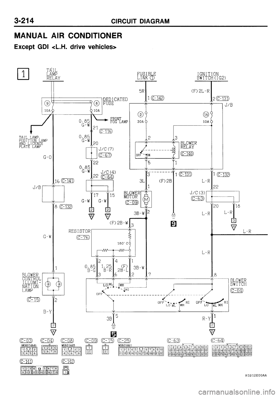 MITSUBISHI GALANT 2001 8.G Electrical Wiring Diagram Workshop Manual 