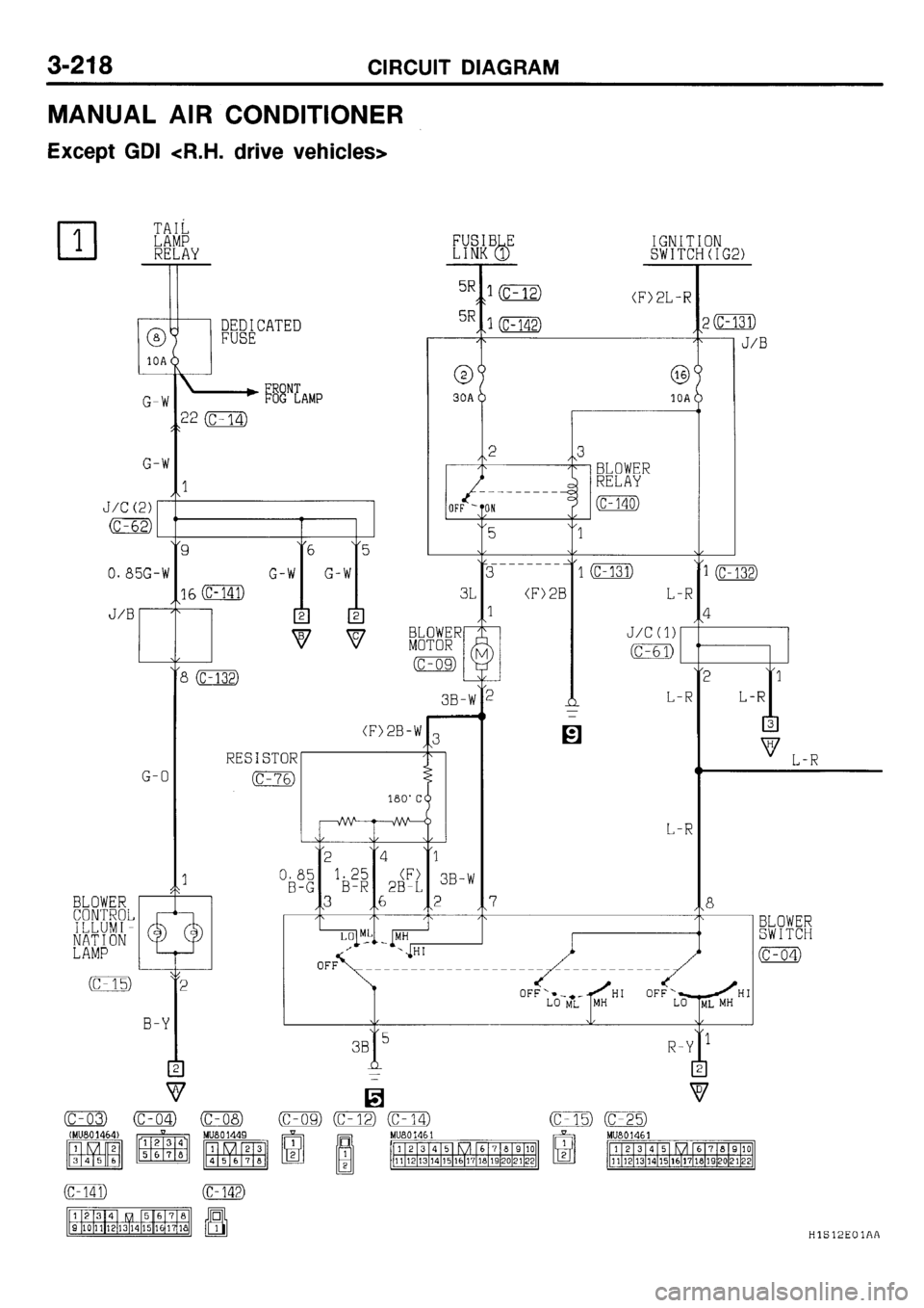 MITSUBISHI GALANT 2001 8.G Electrical Wiring Diagram Workshop Manual 