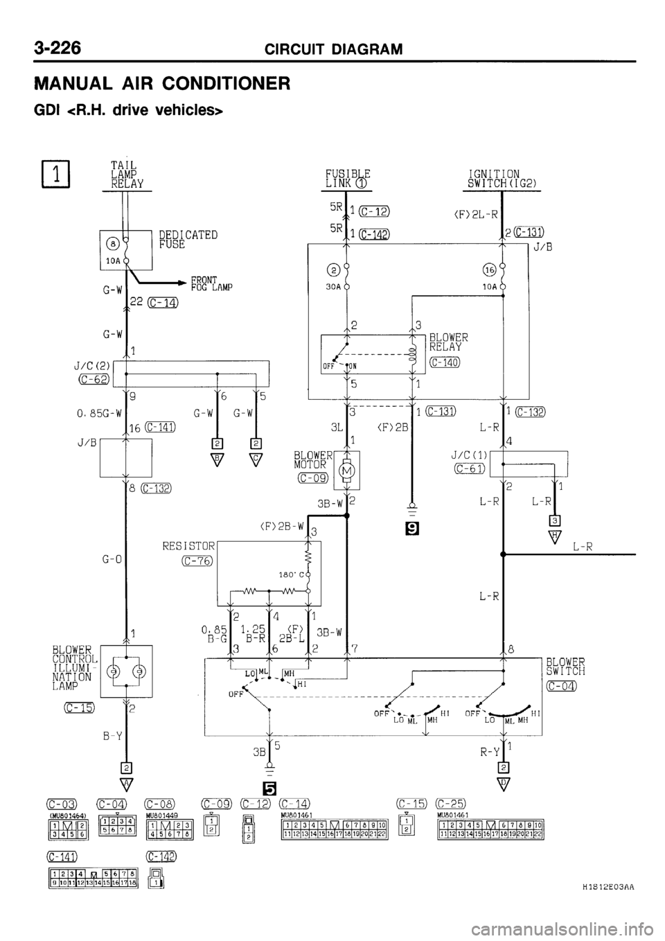 MITSUBISHI GALANT 2001 8.G Electrical Wiring Diagram Workshop Manual 