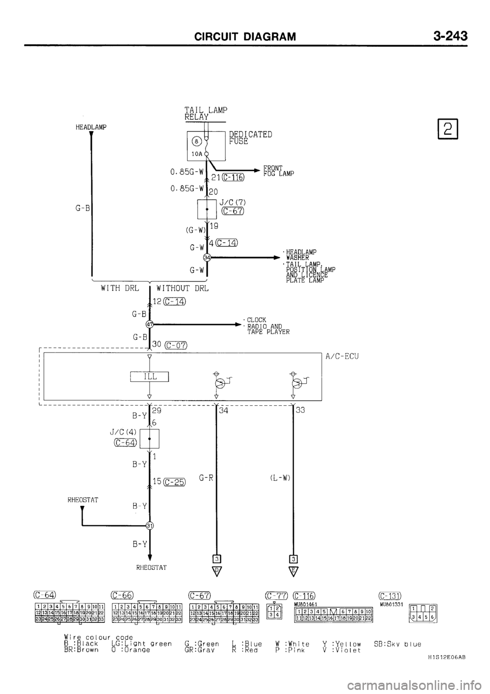 MITSUBISHI GALANT 2001 8.G Electrical Wiring Diagram Workshop Manual 