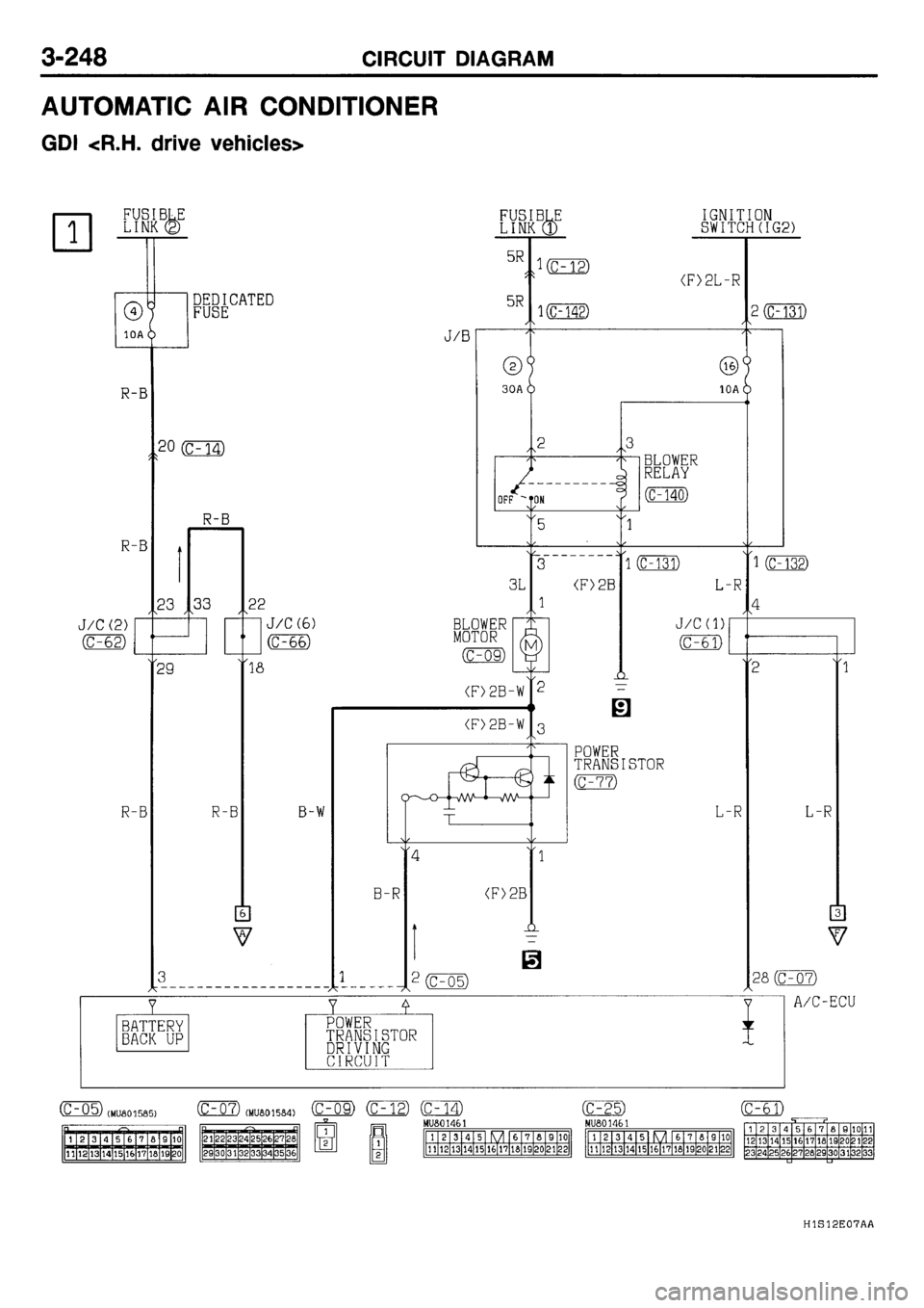 MITSUBISHI GALANT 2001 8.G Electrical Wiring Diagram Workshop Manual 